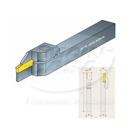 PORTA INSERTO 12MM RANURADO DE 2MM IZQUIERDO